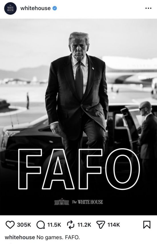 마두로 잡고 백악관이 올린 '김해공항 트럼프'…나라마다 "무슨 뜻이냐" 해석 분주