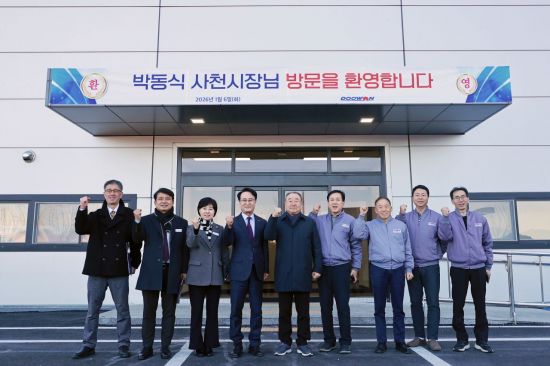 박동식 사천시장, 현장 중심 행정 강화 관내 기업 직접 방문