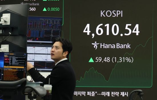 [포토] 4610선 돌파한 코스피