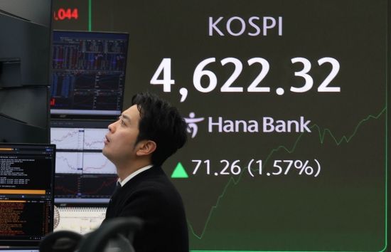 [포토] 4622.32 사상최고치 돌파한 코스피