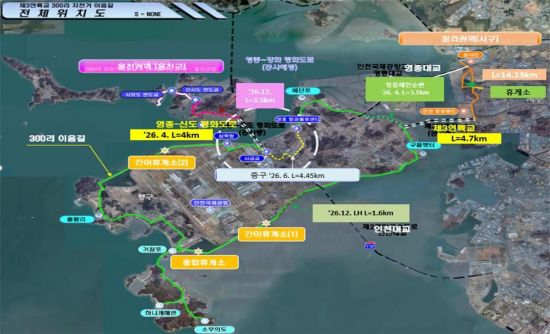 인천 영종~청라 '300리 자전거 이음길'…올해 완공