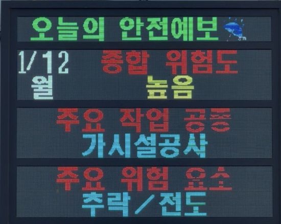 부산도시공사, 전국 최초 ‘소규모 건설현장 안전예보제’ 도입
