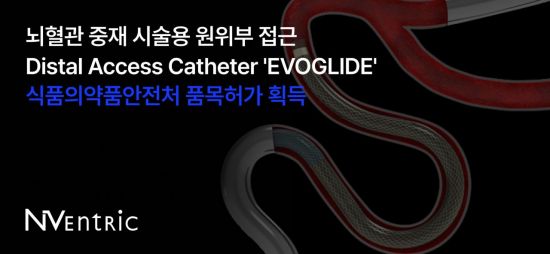 엔벤트릭 "뇌혈관 치료기기 '에보글라이드' 식약처 허가"