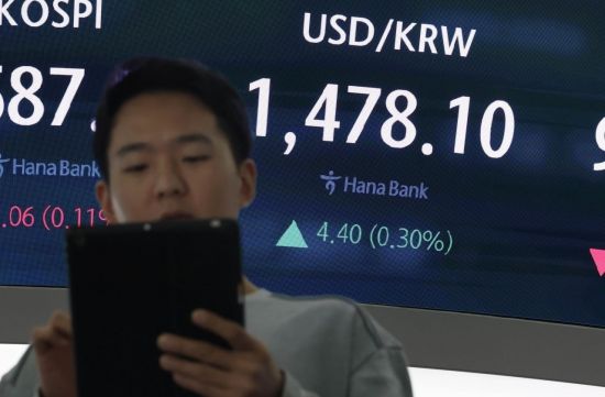 [포토] 1480원 다가선 원/달러환율