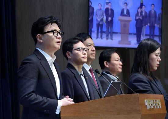 [포토] 한동훈, 제명 결정에 반발 "답 정해진 징계… 또 다른 계엄"