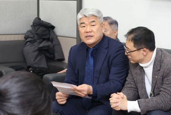 [포토] 남북경협기관장들 통일부에서 기자회견