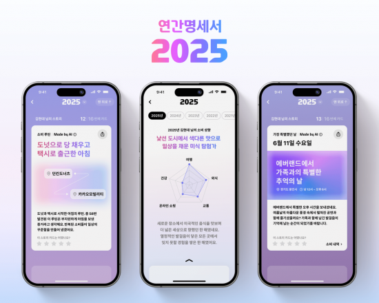 현대카드, 연간명세서 2025 오픈…AI가 초개인화 리포트 제공