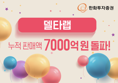 한화투자증권, '델타랩' 누적판매액 7000억원 돌파