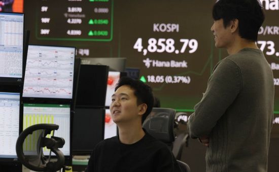 [포토] 4858.79 또 사상최고가 터치