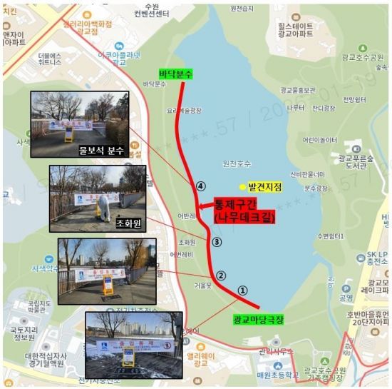 수원 원천호수서 고병원성 AI 검출…2월3일까지 출입 통제