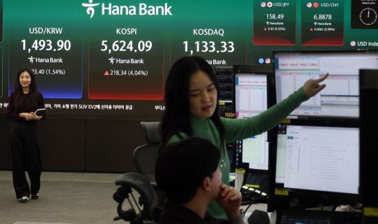 [포토] 블랙먼데이 하루만에 5600선 회복