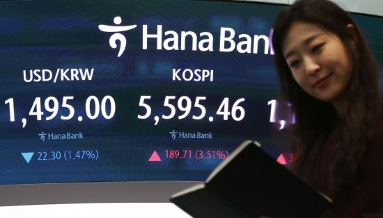 [포토] 원/달러 환율 하락, 코스피 상승 출발