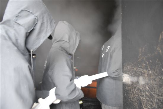 [화보] 천지함 소화·방수훈련