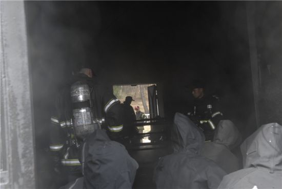 [화보] 천지함 소화·방수훈련