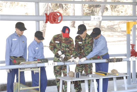 [화보] 천지함 소화·방수훈련