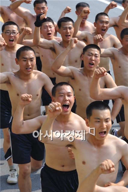 육군부사관학교 유격훈련현장