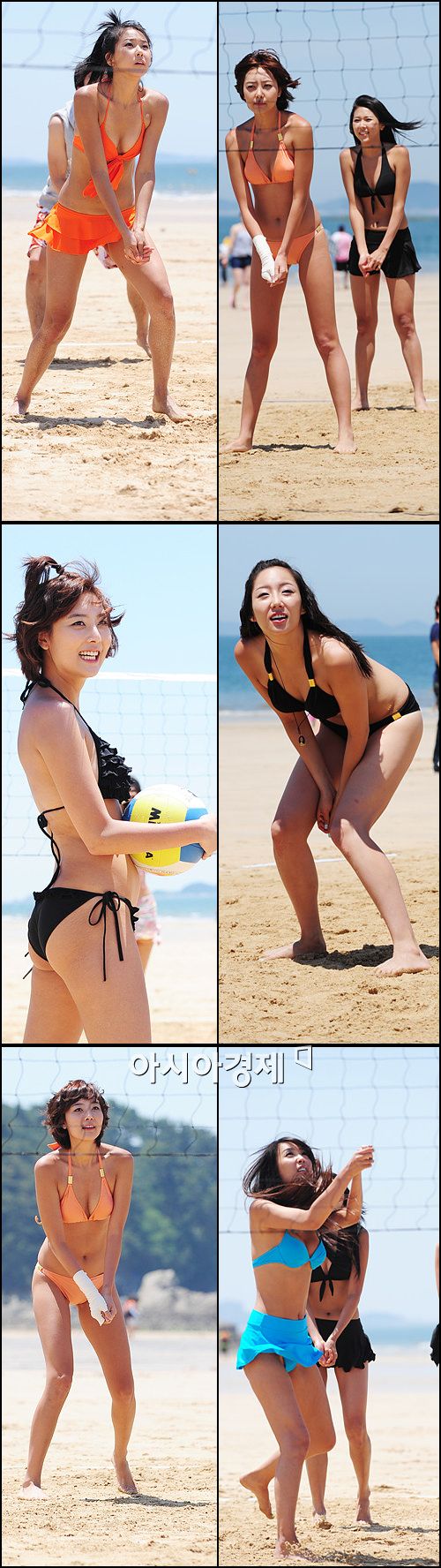 [핫포토]레이싱걸 7인의 코피 터지는(?) '비키니 비치발리볼' 대결