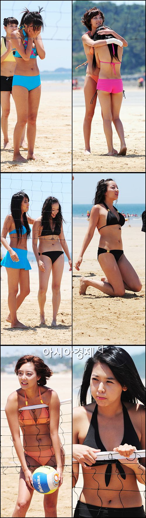 [핫포토]레이싱걸 7인의 코피 터지는(?) '비키니 비치발리볼' 대결