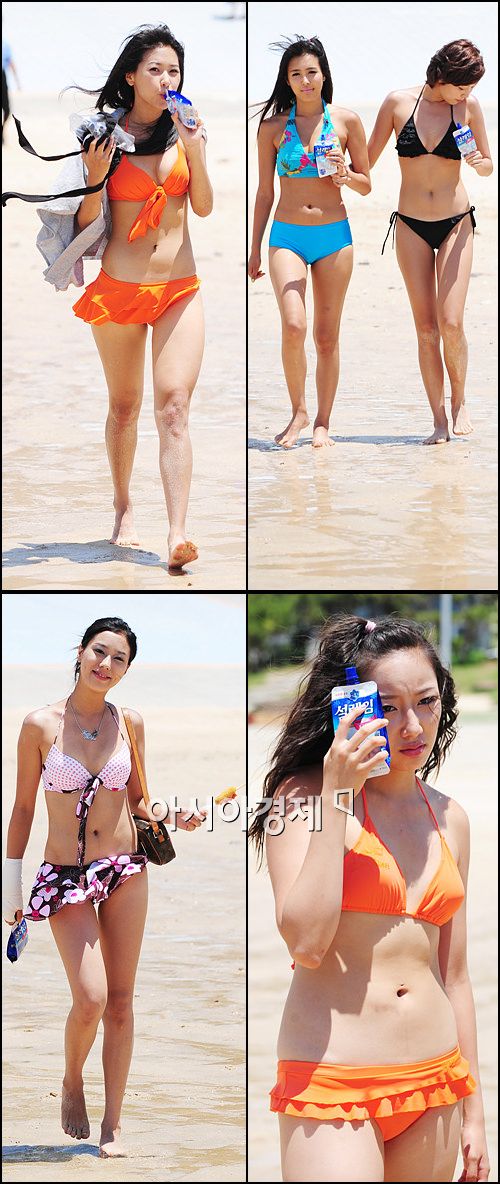 [핫포토]레이싱걸 7인의 코피 터지는(?) '비키니 비치발리볼' 대결