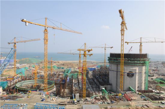GS건설이 시공중인 신월성원자력발전소 건설현장