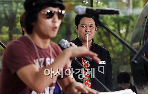 [포토]김구라 '우리 애들 실력 많이 늘었네'