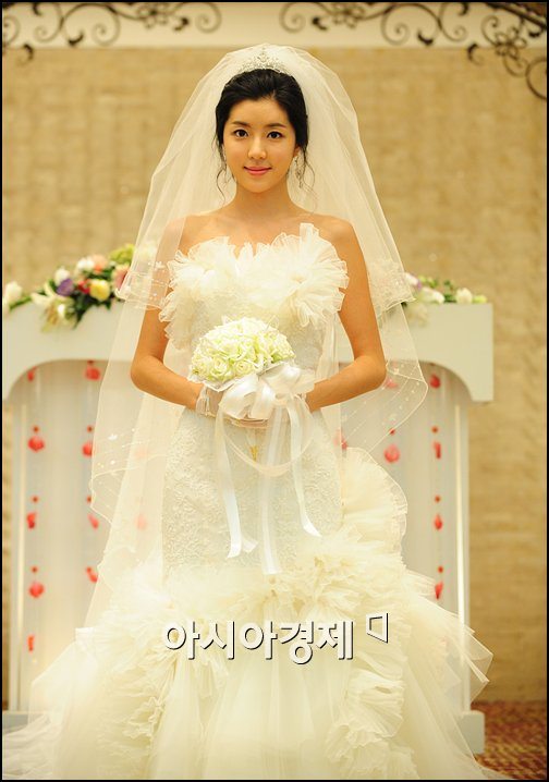 [포토]웨딩드레스 입은 박한별 