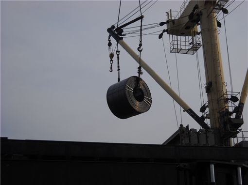 국내 한 업체의 열연강판 모습. 아시아경제DB