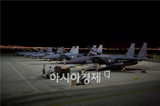 우리나라 영공을 지키는 F-15K. <사진제공=공군>