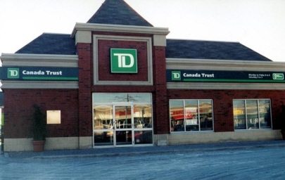 캐나다에 있는 TD은행(TD Canada Trust)의 모습