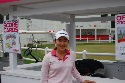 [두바이레이디스마스터스]'살인미소' 김인경 선수, 3라운드 단독 1위