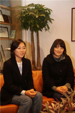 서희경(왼쪽)과 유소연. 사진=미디어골프 제공