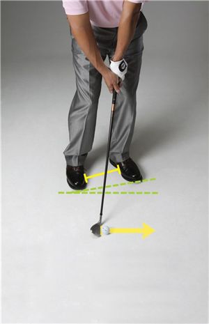 [나경우의 PGA레슨] 2. 스탠스의 '황금비율'