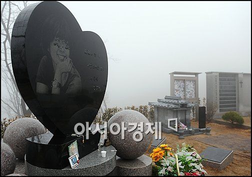 [포토]故 최진영, 누나 곁에 안치