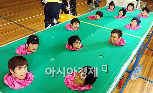[포토]'출발드림팀2', 얼굴만 빼꼼히