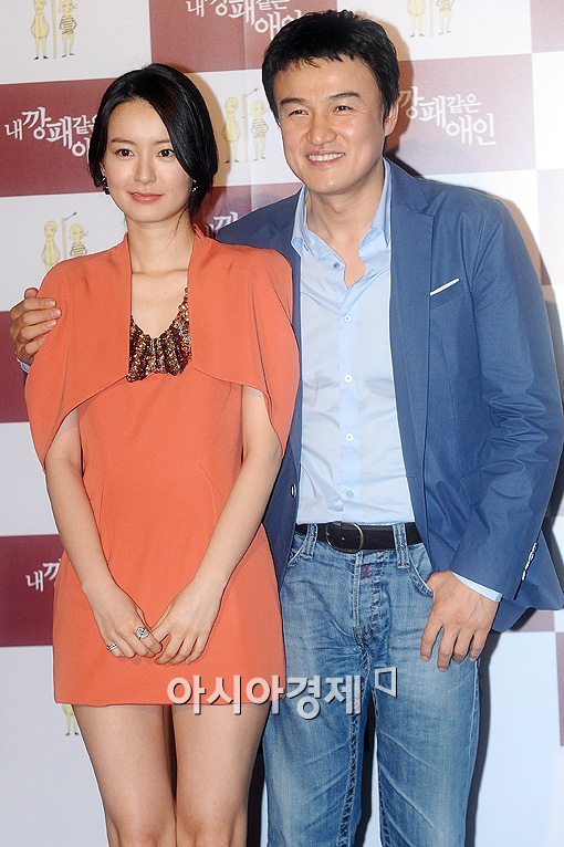 [포토]박중훈-정유미 '영화 많이보러 오세요~'