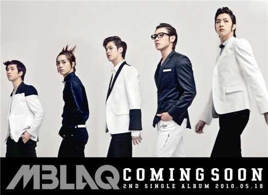 Members of MBLAQ on the cover of their second single [J.Tune Camp]