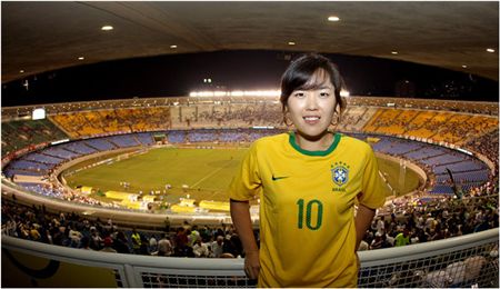 [골프토픽] 안젤라 박 "브라질축구 응원왔어요"