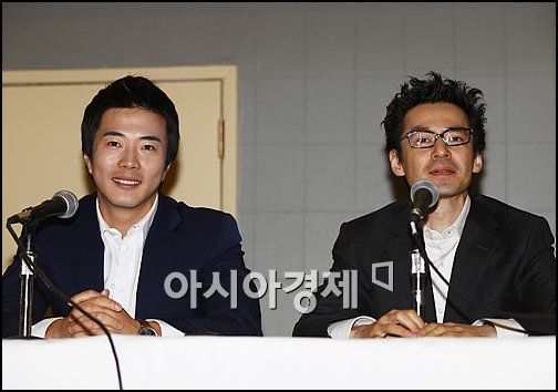 [포토]권상우-이재한 '포화속으로, 미국속으로'