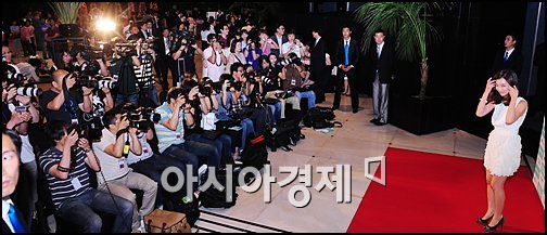 [포토]이인혜에 쏠린 취재열기