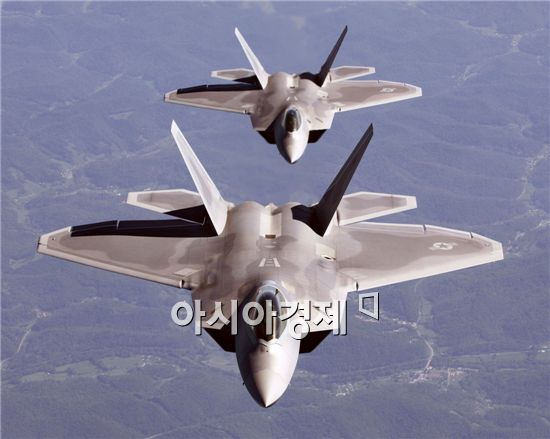 [단독]한미연합훈련참가 최신예전투기 F-22 4대 온다