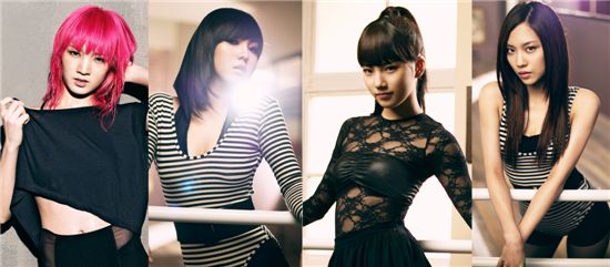 miss A members (from left to right) Jia, Min, Suzy and Fei [SM Entertainment]