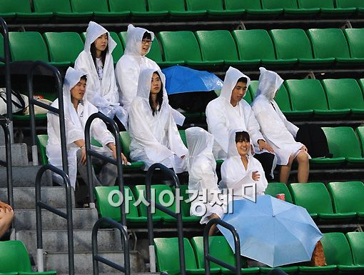 13일 프로야구 두산-한화의 대전구장 경기가 비로 취소됐다.[사진=아시아경제 DB]