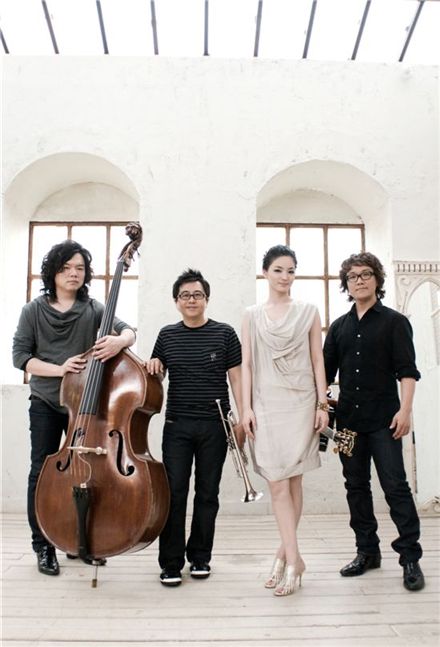Korean pop jazz group Winterplay (from left to right): So Eun-kyu, Lee Joo-han, Moon Hye-won and Choi Woo-joon [Fluxus Music]
