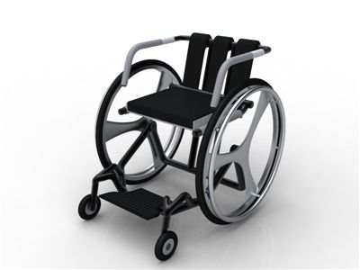 ▲ 한재석(제품디자인과 3학년)씨가 같은과 2학년 이경민 학생과 제작한 ‘투 웨이 휠체어(Two Way Wheelchair)’.