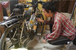 호스텔을 떠나기전 장비 점검