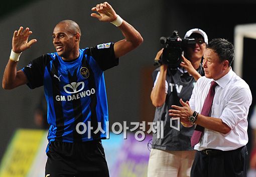 [포토]허정무 '브루노 골 멋있어'