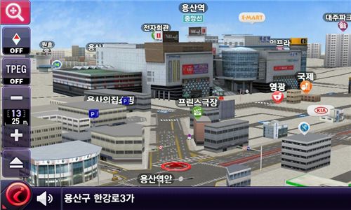 삼성電 '갤럭시탭', 팅크웨어 '아이나비' 탑재