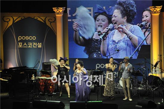 지난 11일 포스코건설이 인천 송도에서 개최한 재즈콘서트. 사진제공=포스코건설