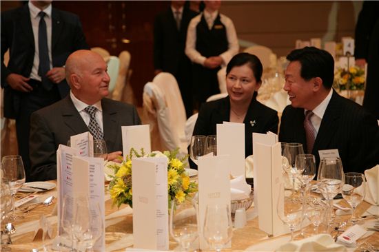 [포토]롯데호텔모스크바 개관 만찬장 풍경