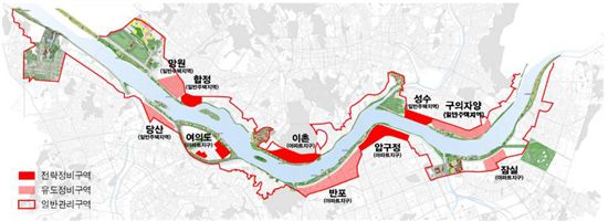 전략정비구역 및 유도정비구역  / 서울시